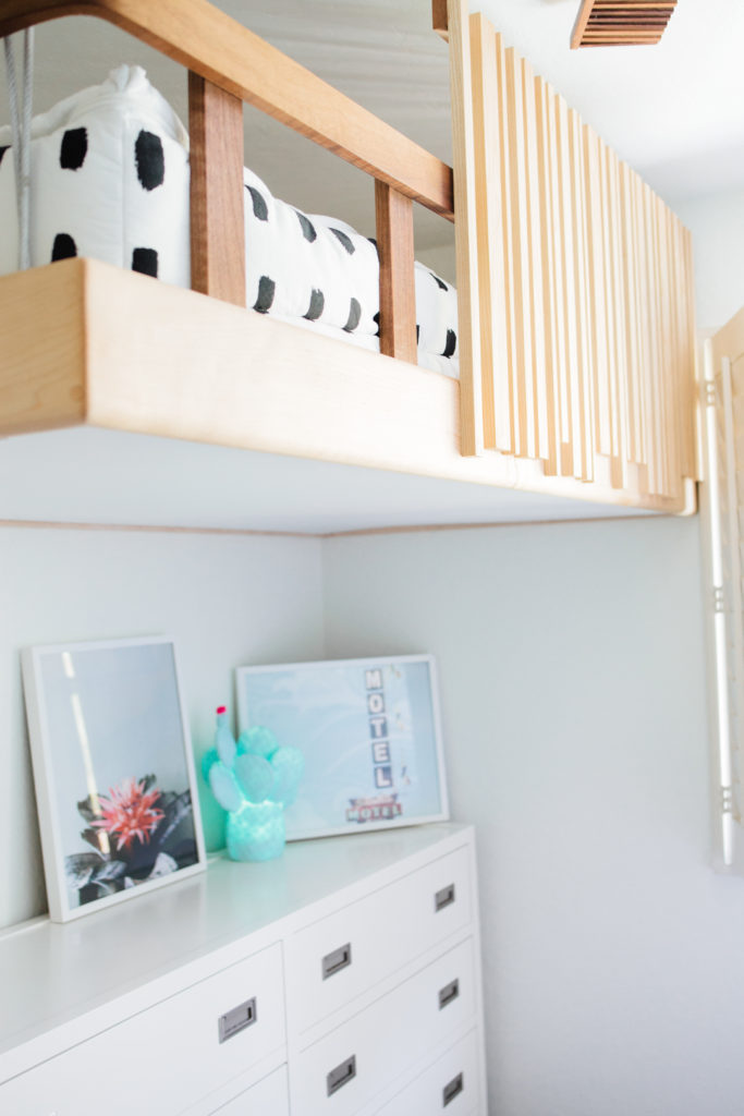 custom built-in kids loft bed designed by Jeff and Lisa Allen
