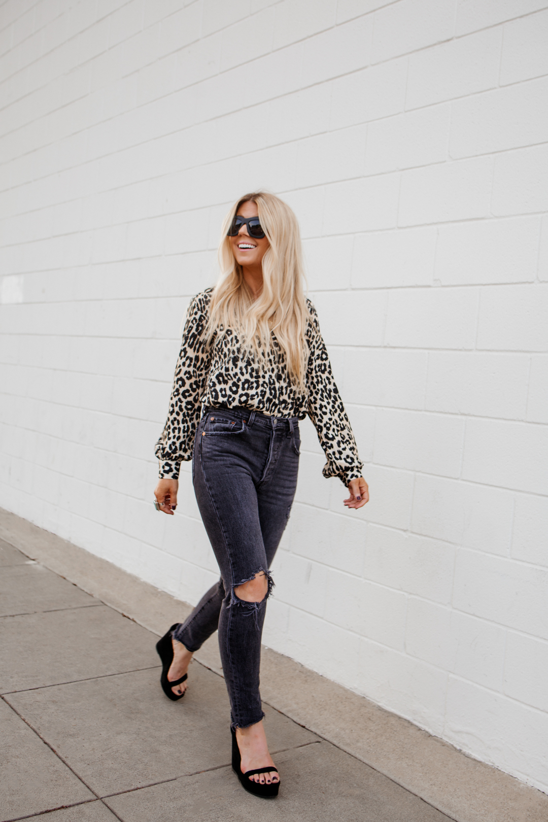 Carrie Leopard Top