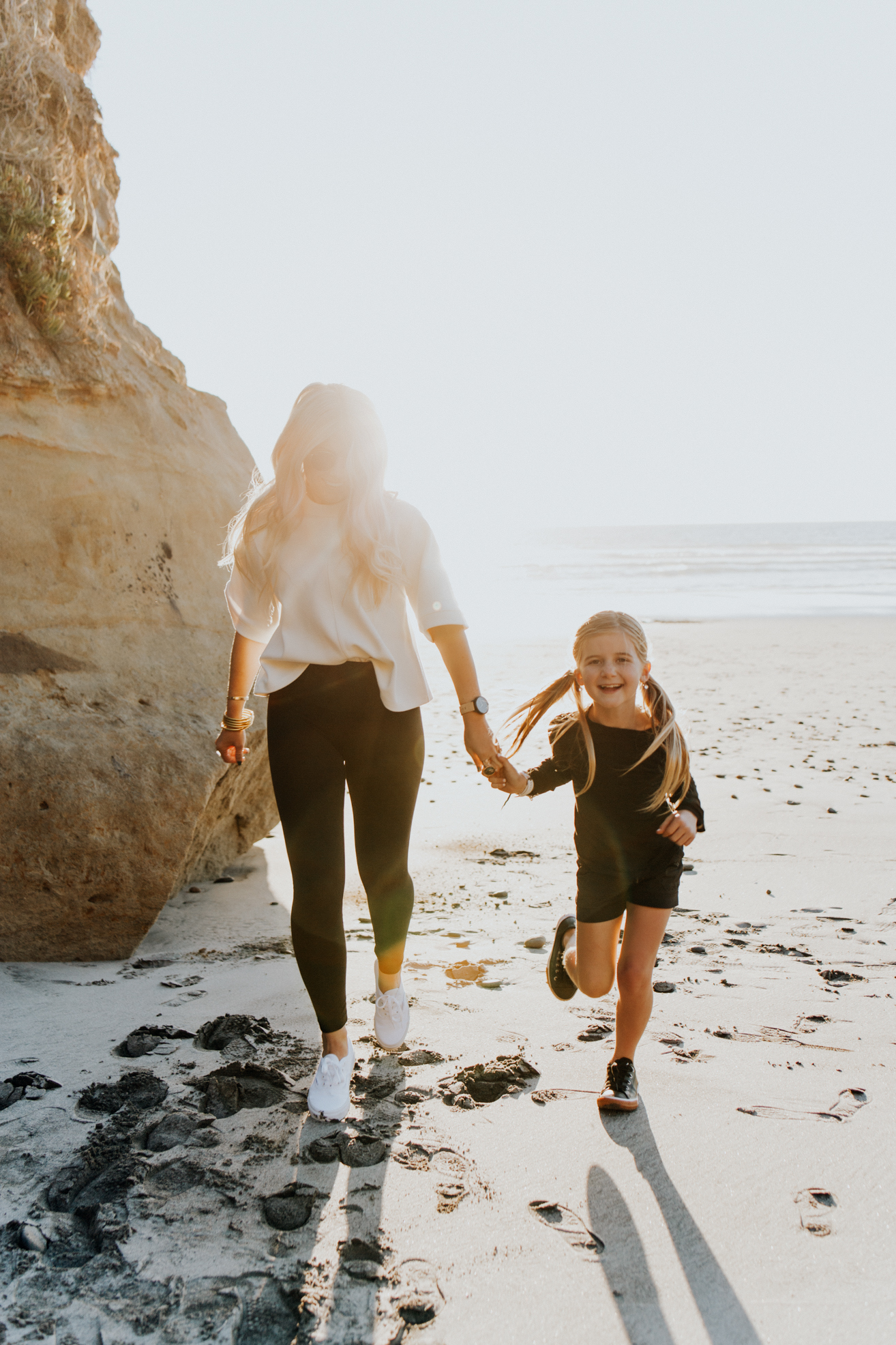 Lisa Allen walking with Goldie 