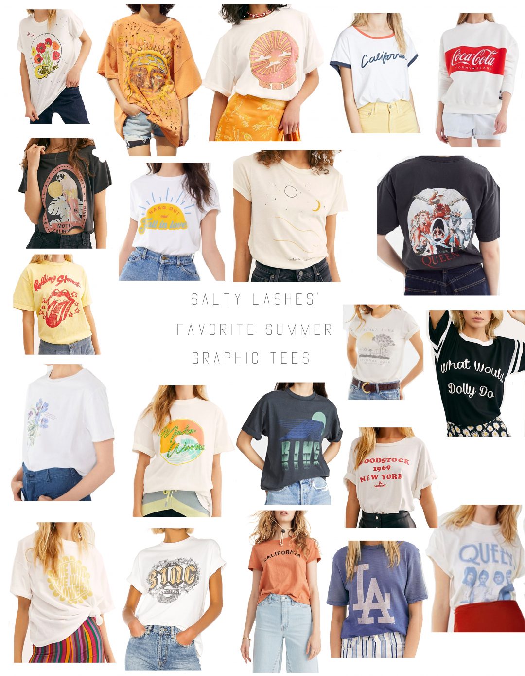 The Best Graphic Tees for Summer by Salty Lashes