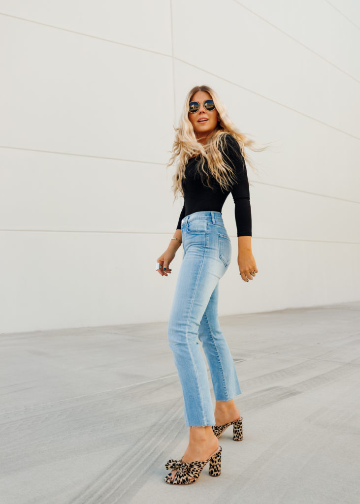 styling light wash jeans