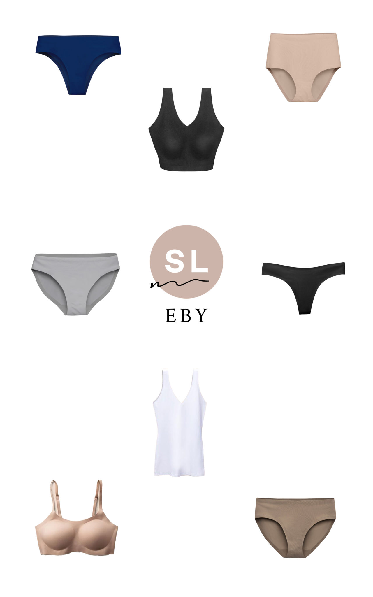 collage of Seamless Underwear From EBY