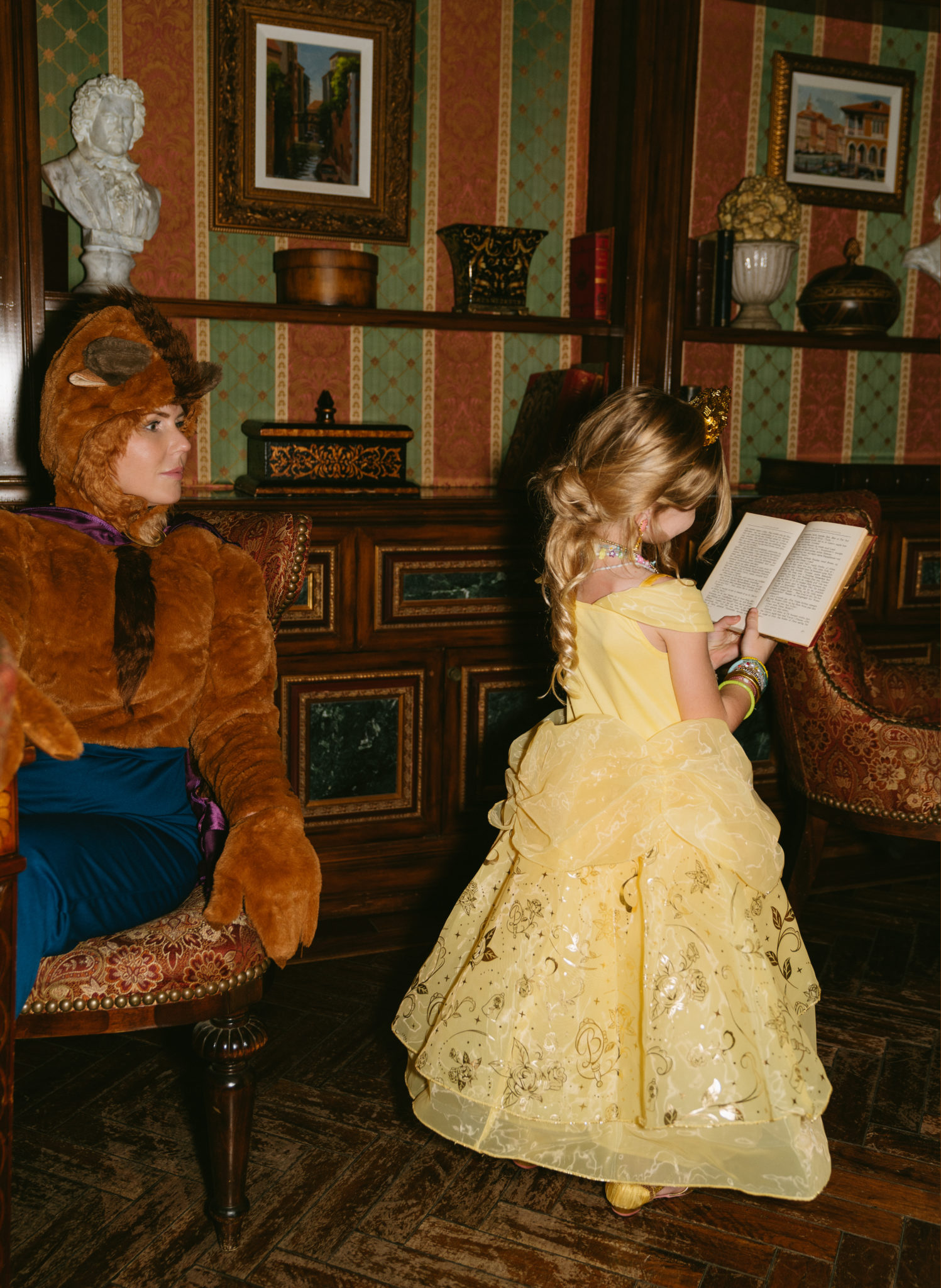 kid and mom wearing shopDisney Halloween Costumes from beauty and the beast
