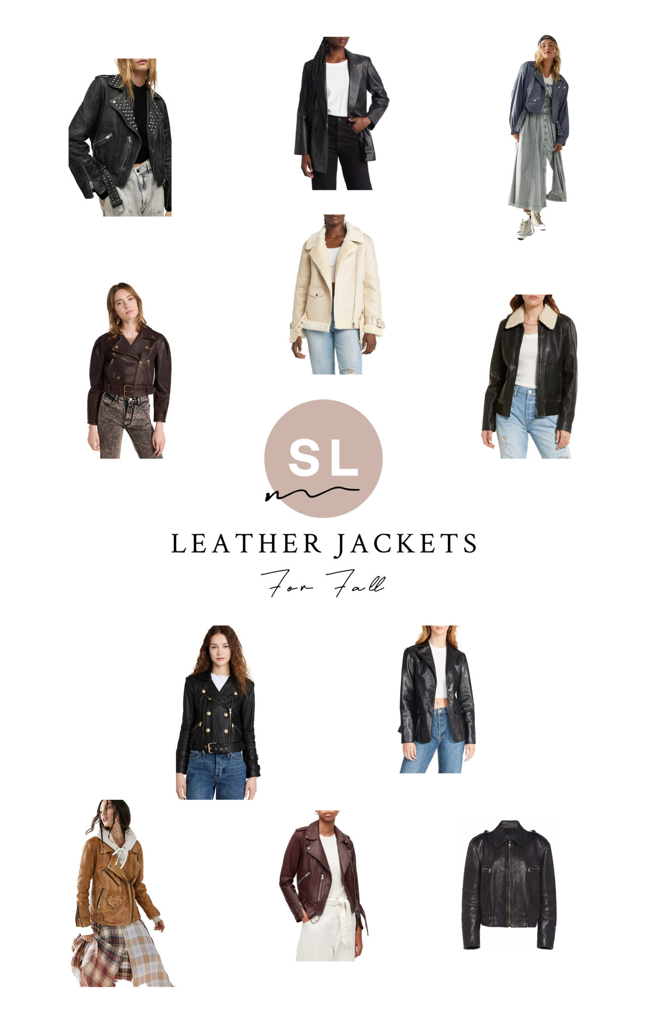 collage of Leather Jackets For Fall