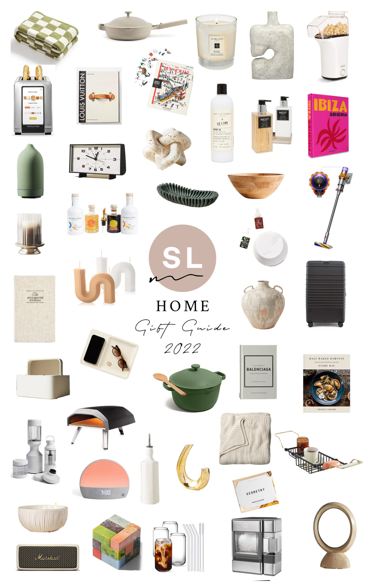 collage of holiday gift guide home
