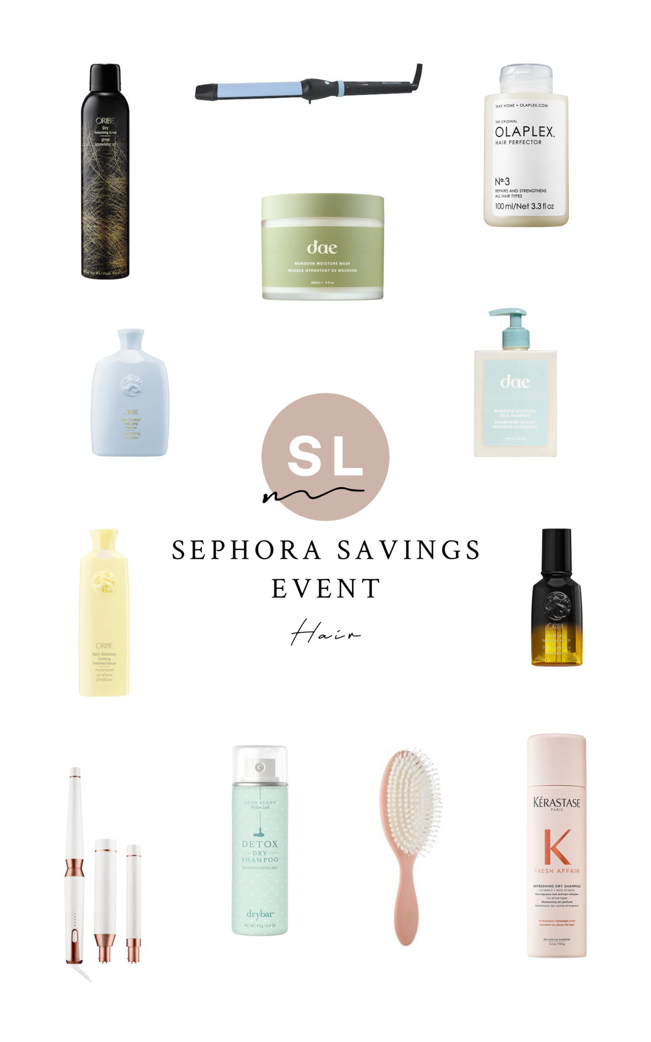 hair products from Sephora Savings Event