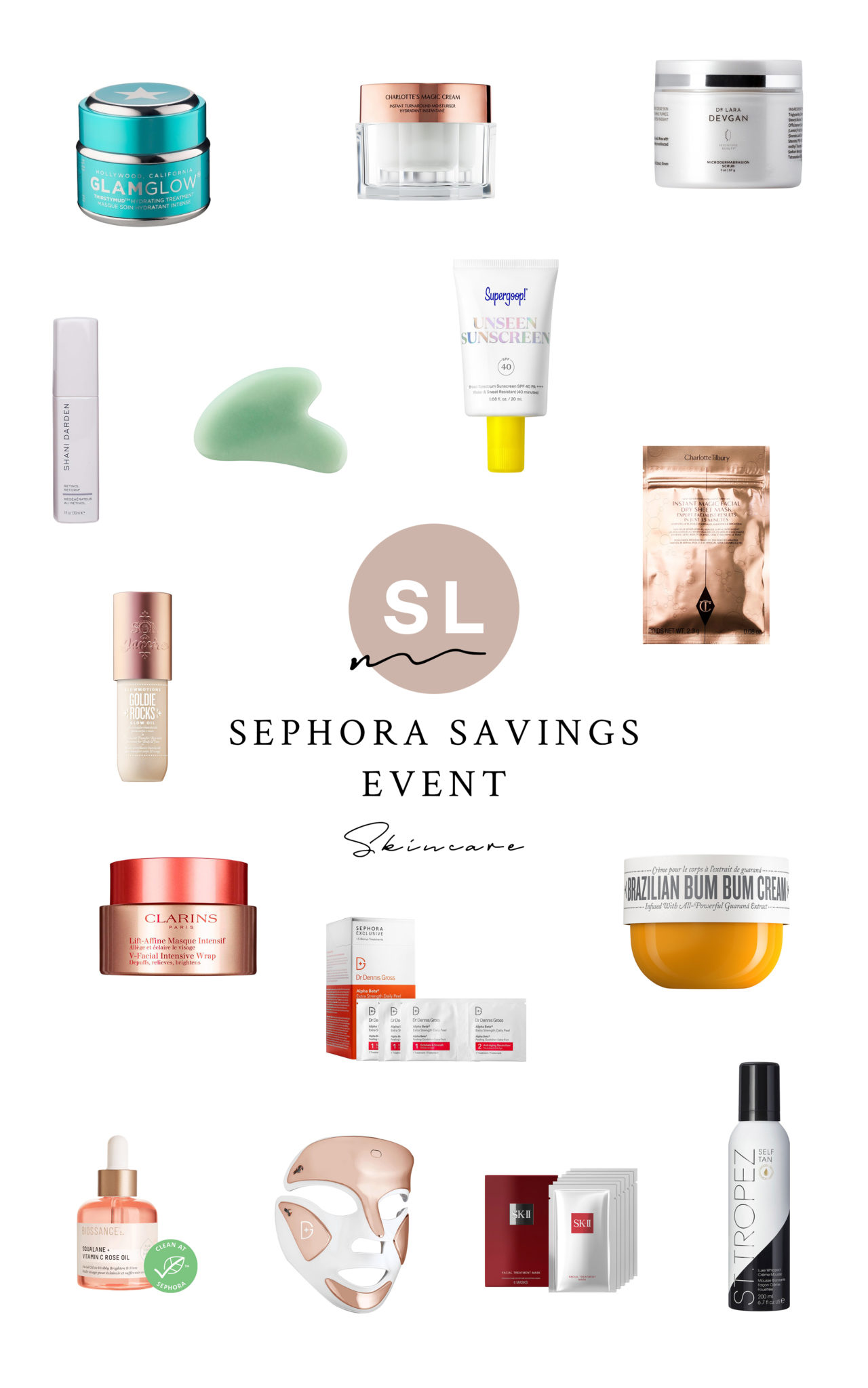 skincare products from Sephora Savings Event