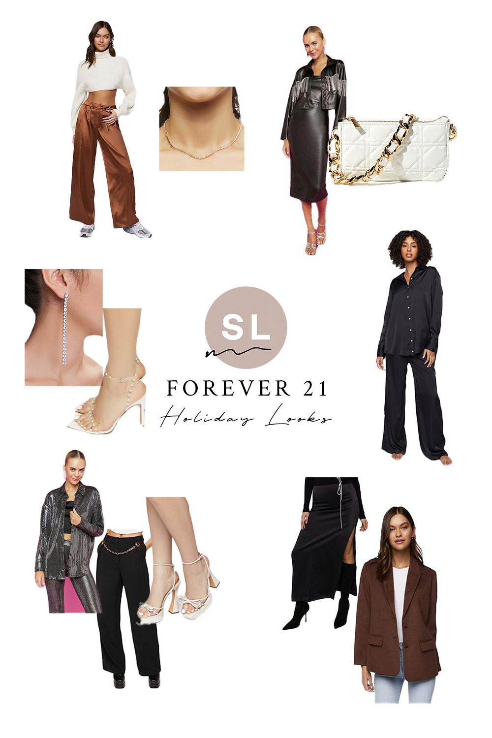 collage of Forever 21 Holiday Looks