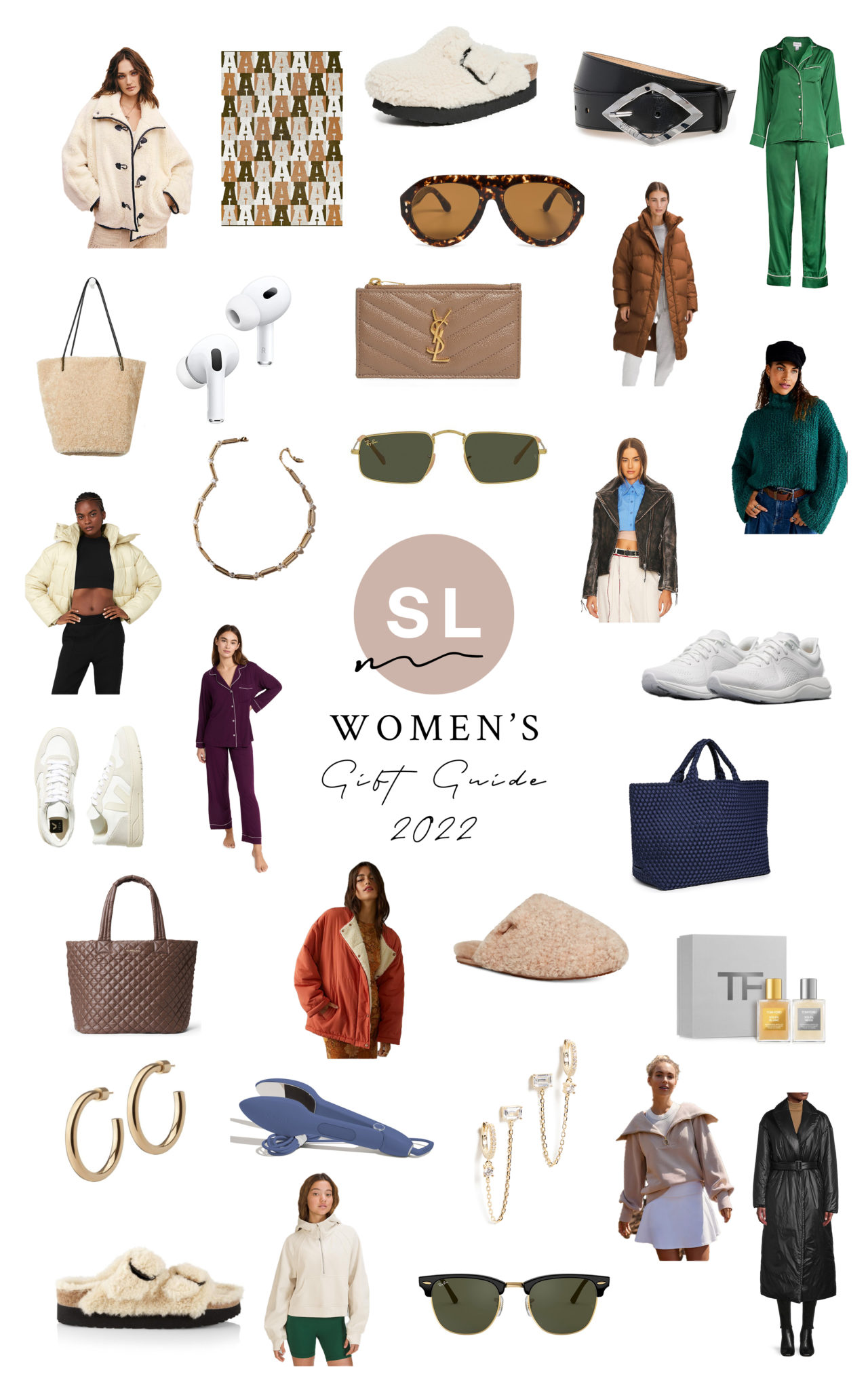 collage of Women's Holiday Gift Guide