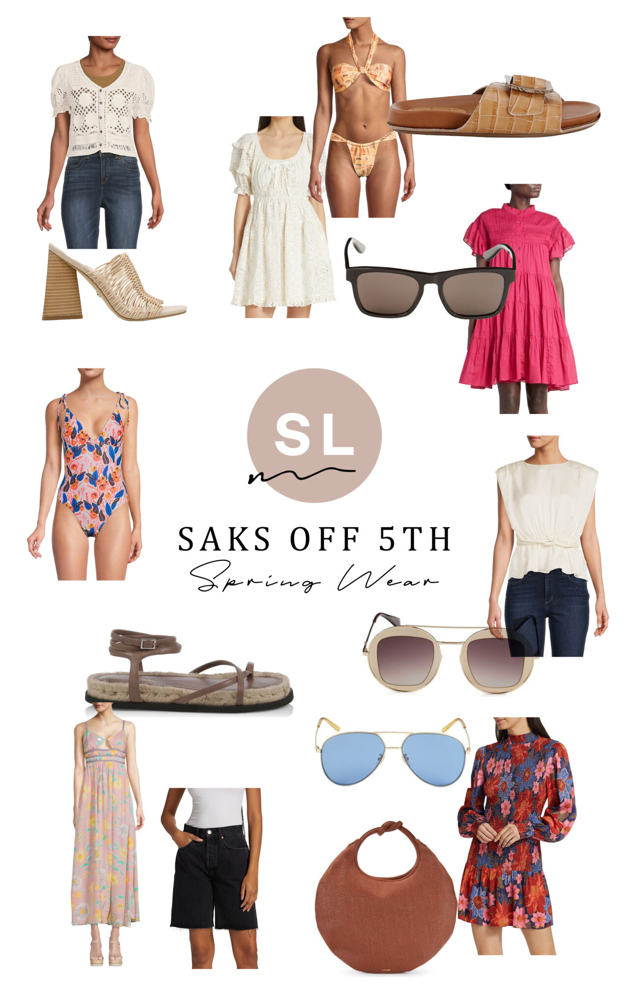 collage of Saks OFF 5TH Spring Wear