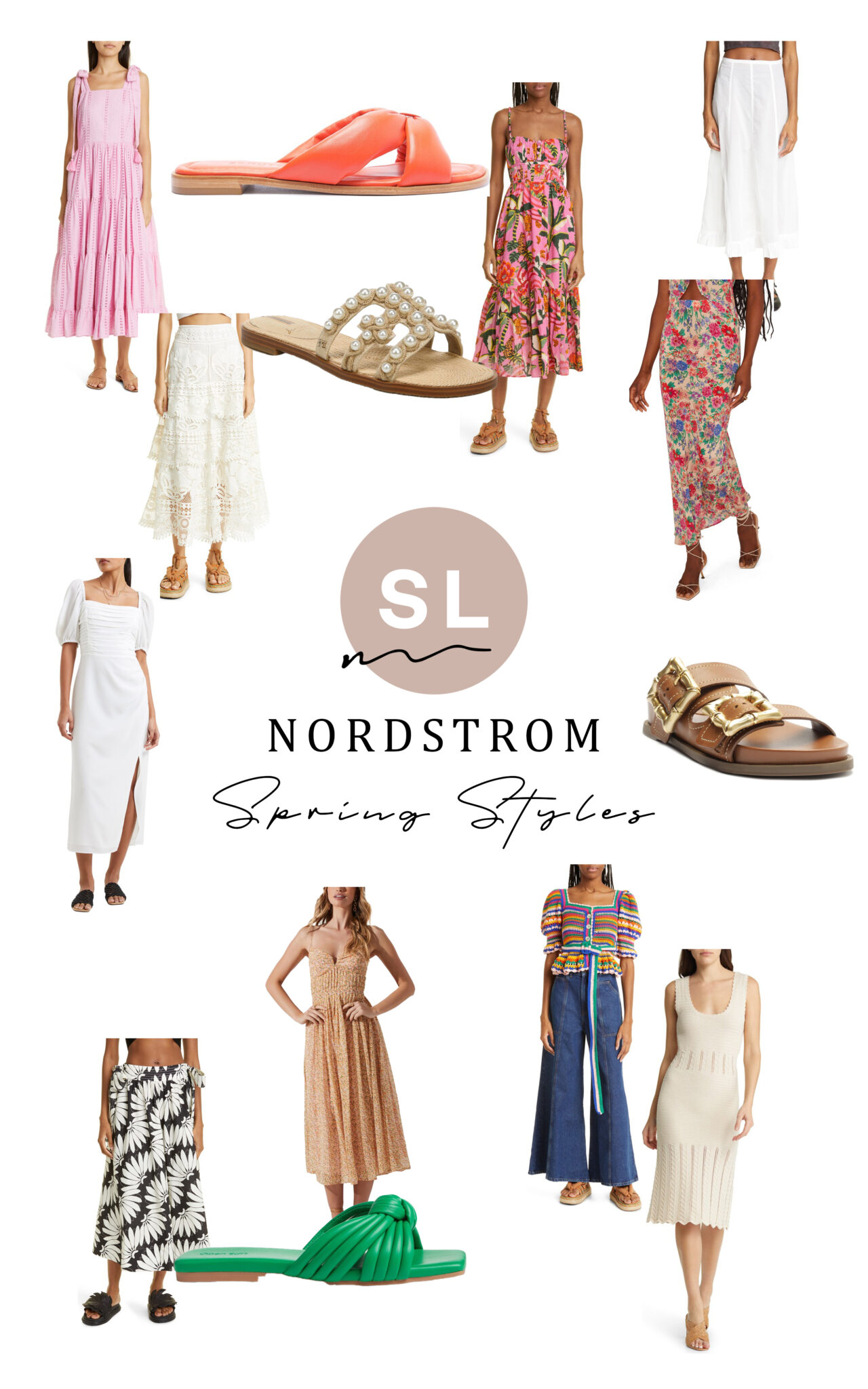 collage of items from Nordstrom Spring Styles