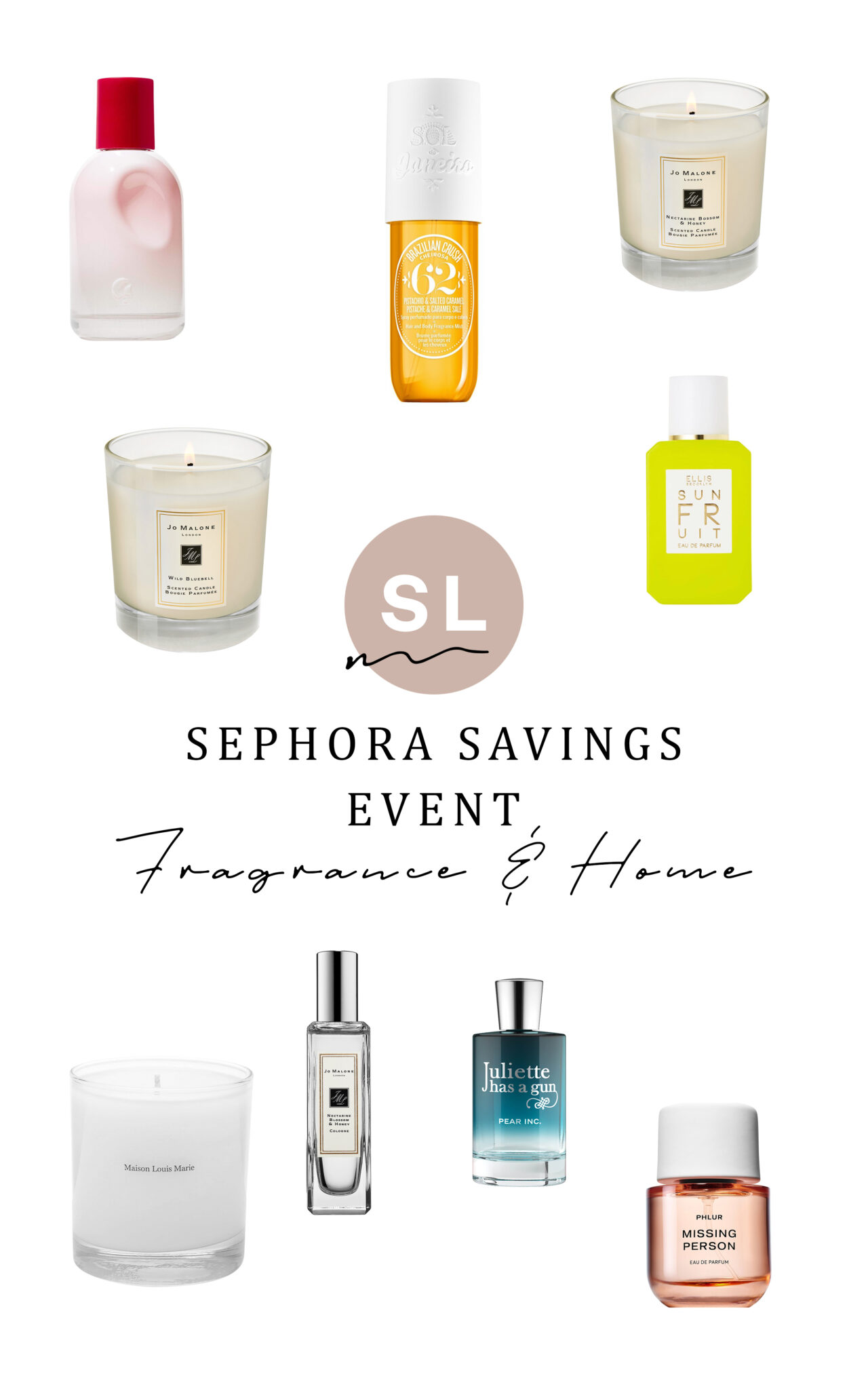 fragrance and home products from Sephora Savings Event