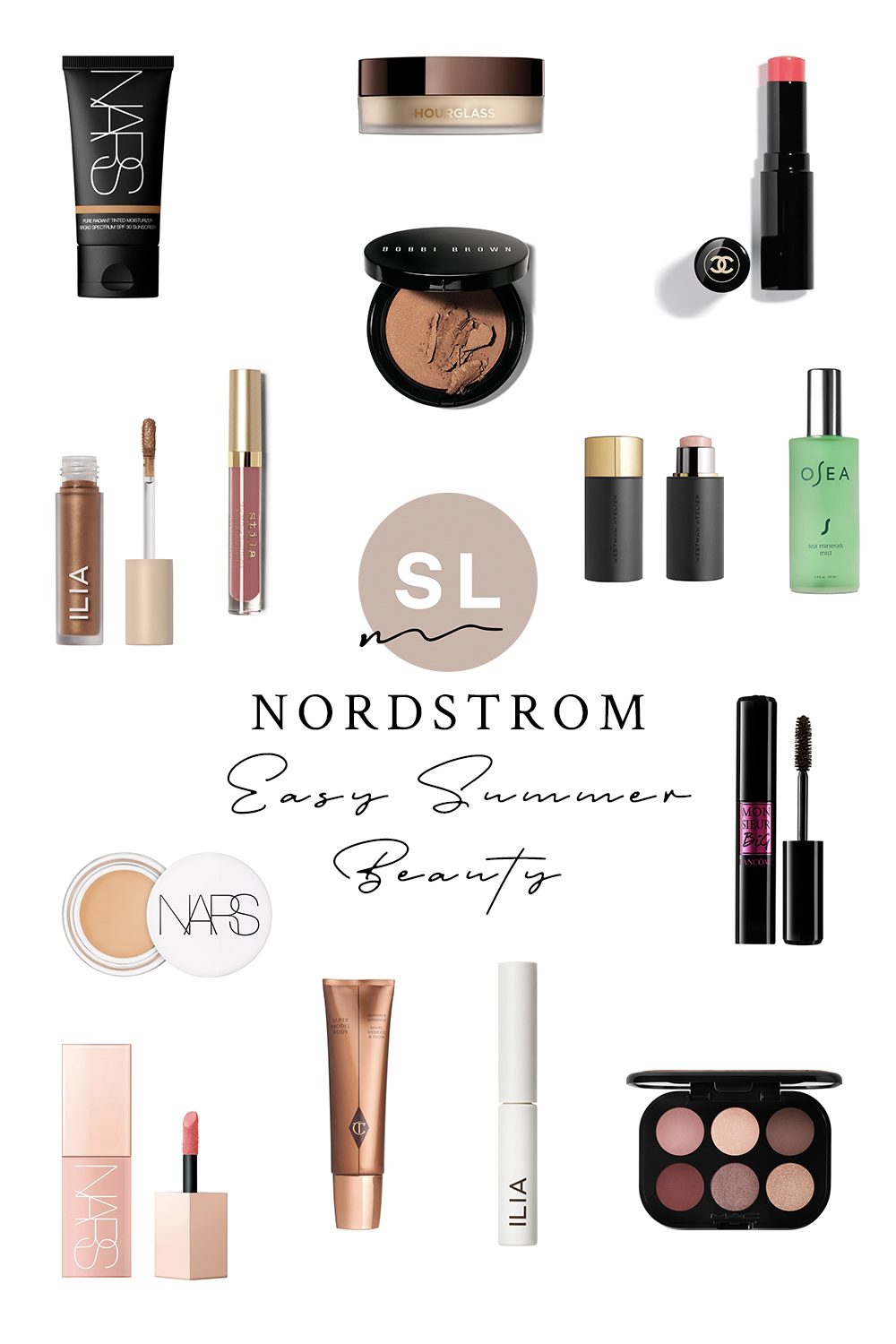 collage of Easy Summer Beauty With Nordstrom