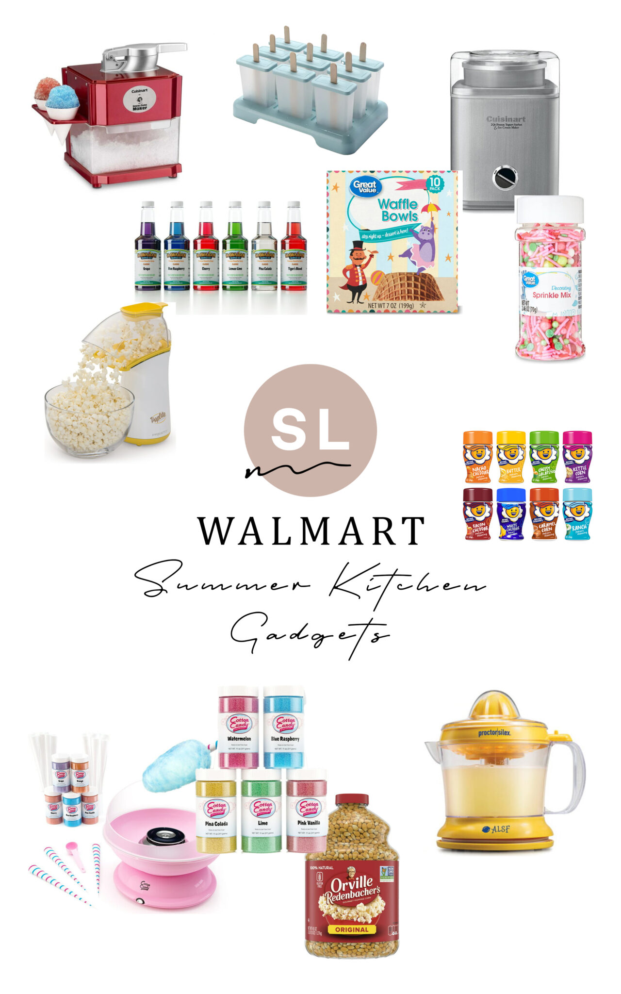 collage of Summer Kitchen Gadgets from Walmart