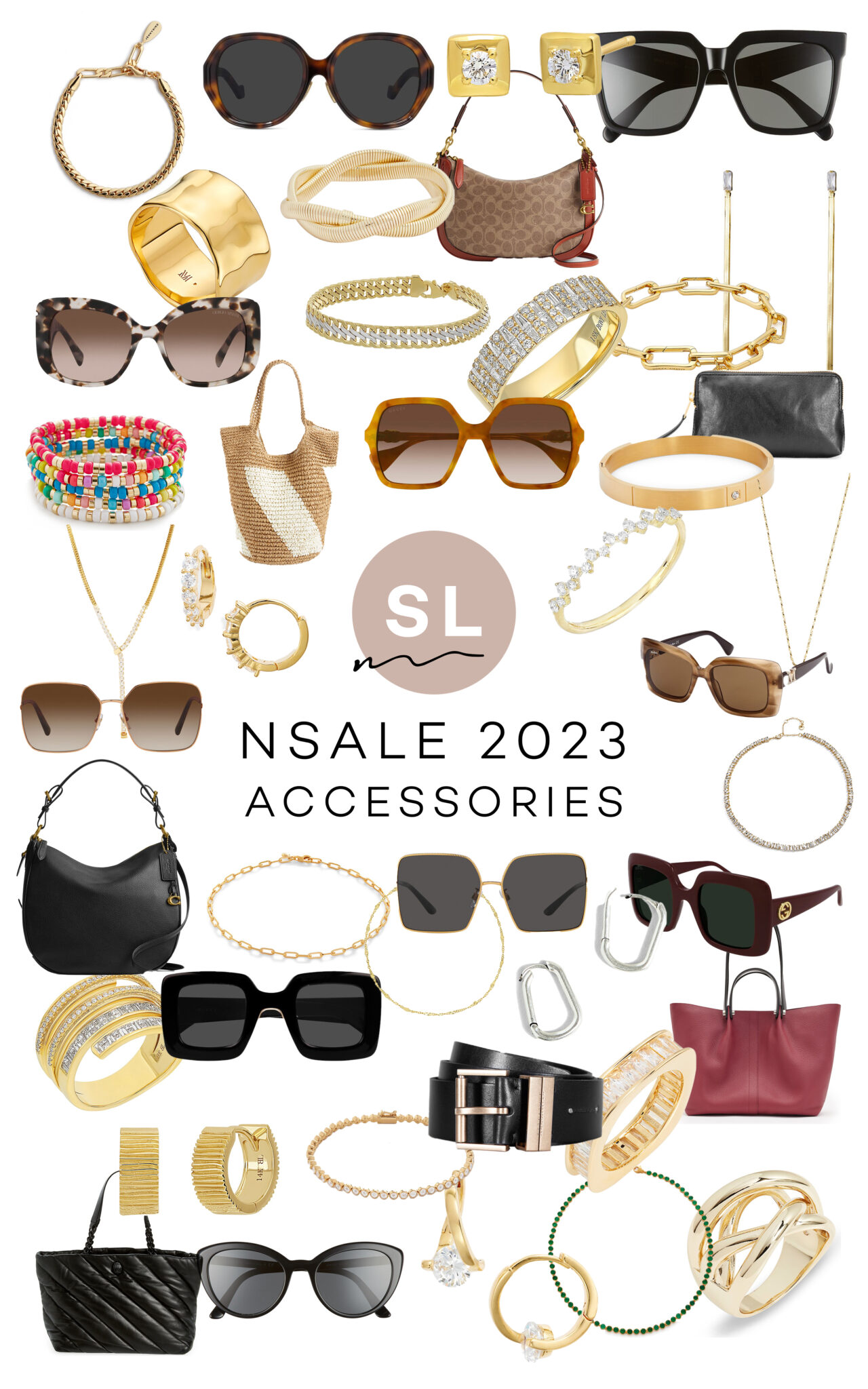 collage of accessories from Nordstrom Anniversary Sale 2023