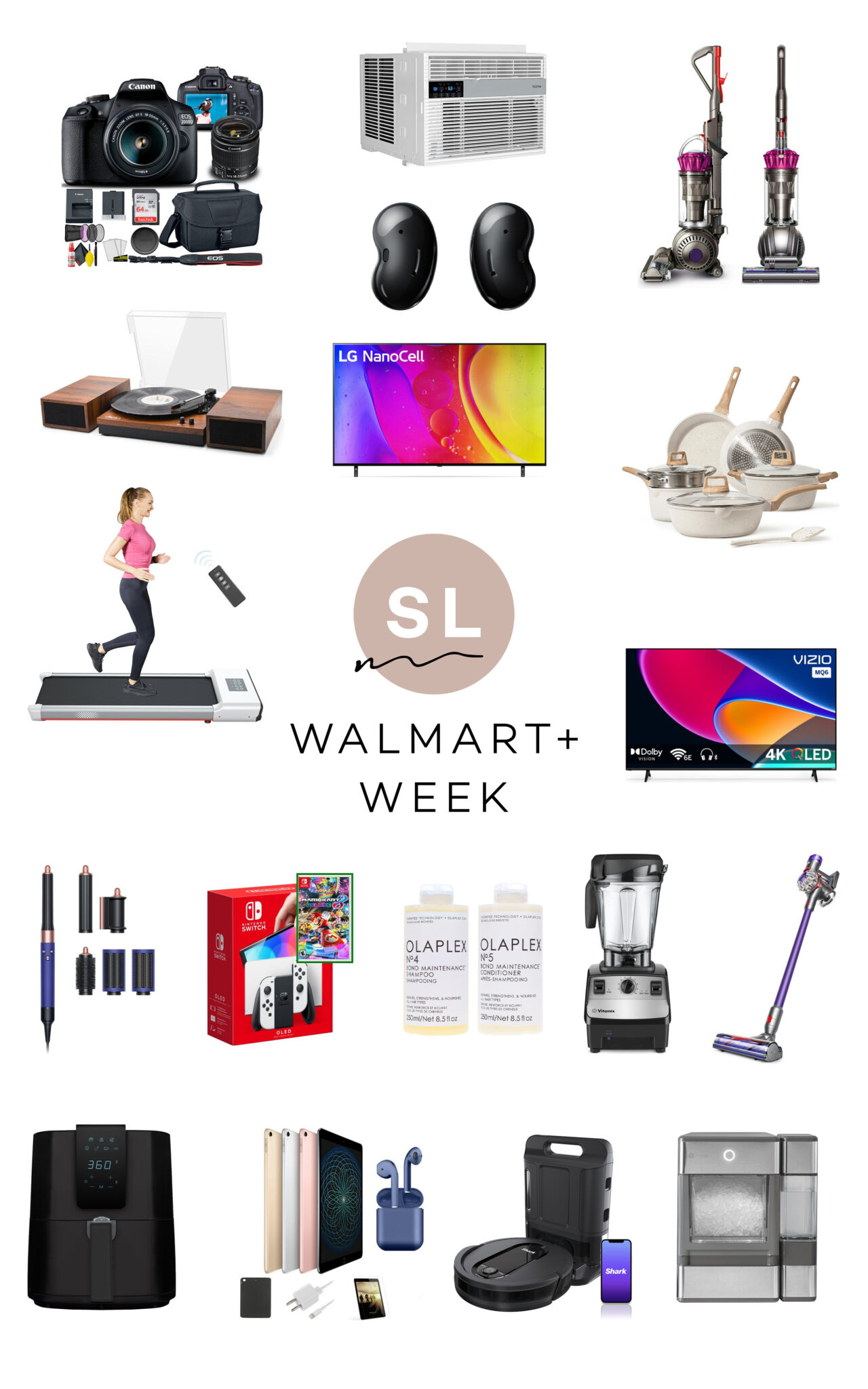 collage of items from Walmart+ Week