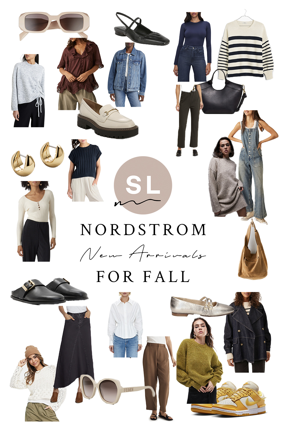 collage of New Nordstrom Items For Fall