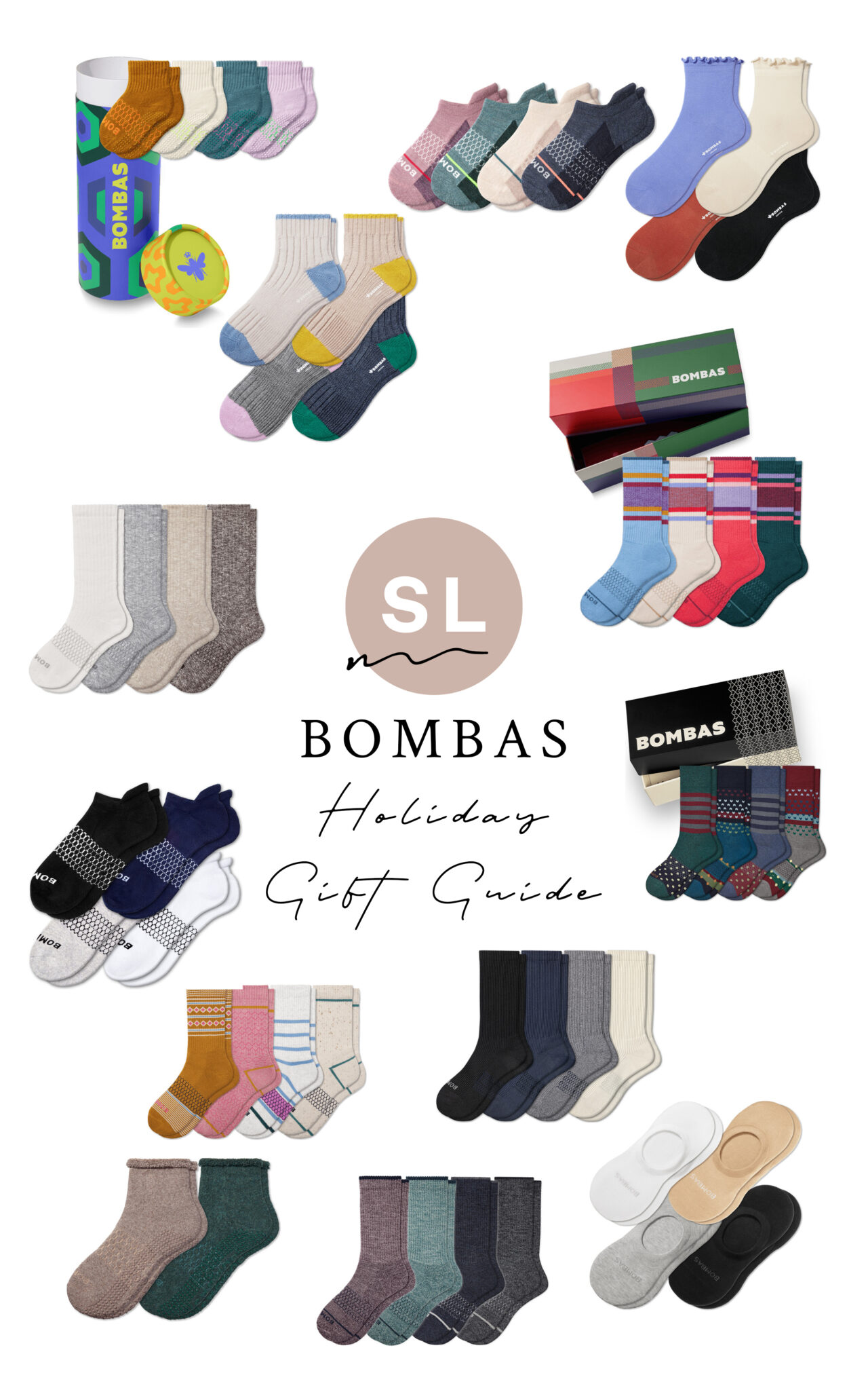 collage of Bombas Holiday Gifts