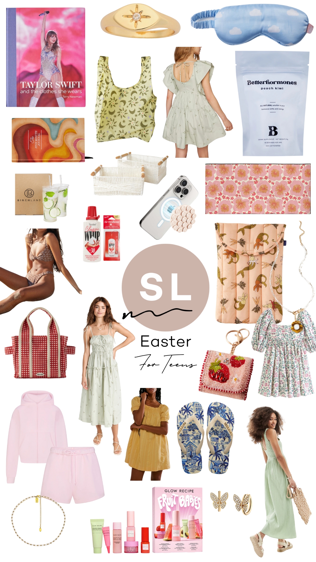 collage of products on Easter for Teens