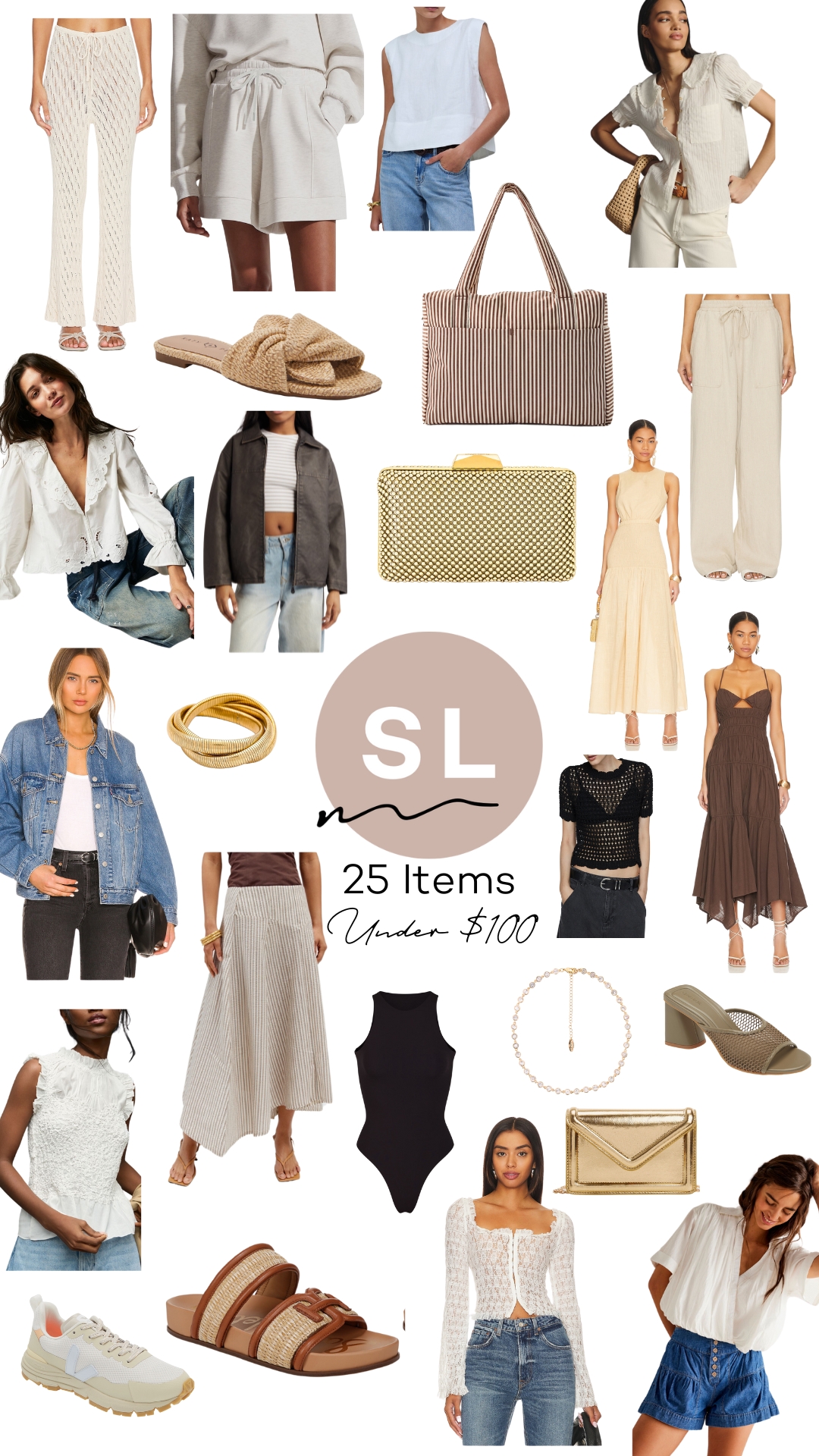 collage of 25 Items Under $100