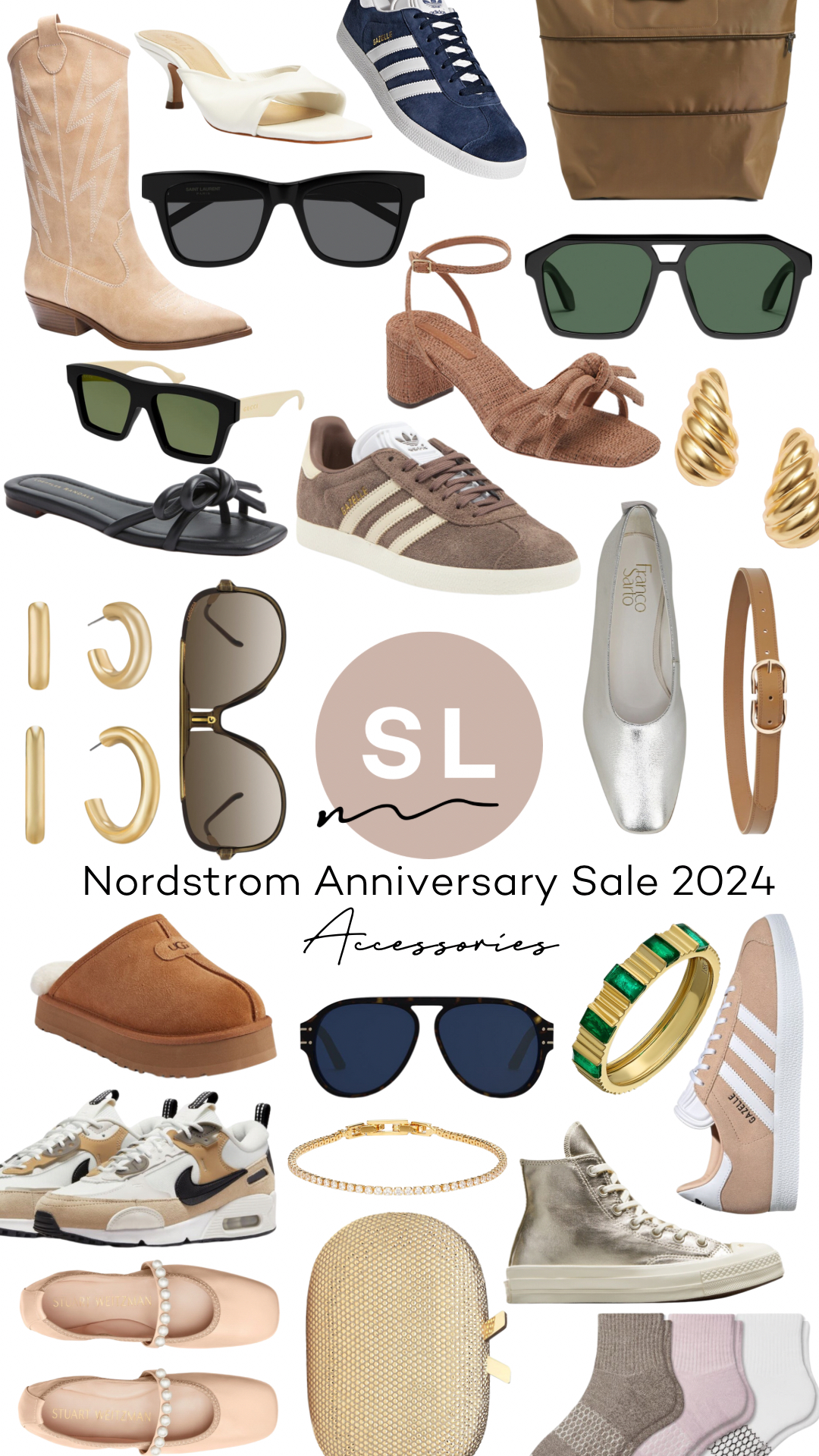 Nordstrom Anniversary Sale 2024: collage of shoes and accessories