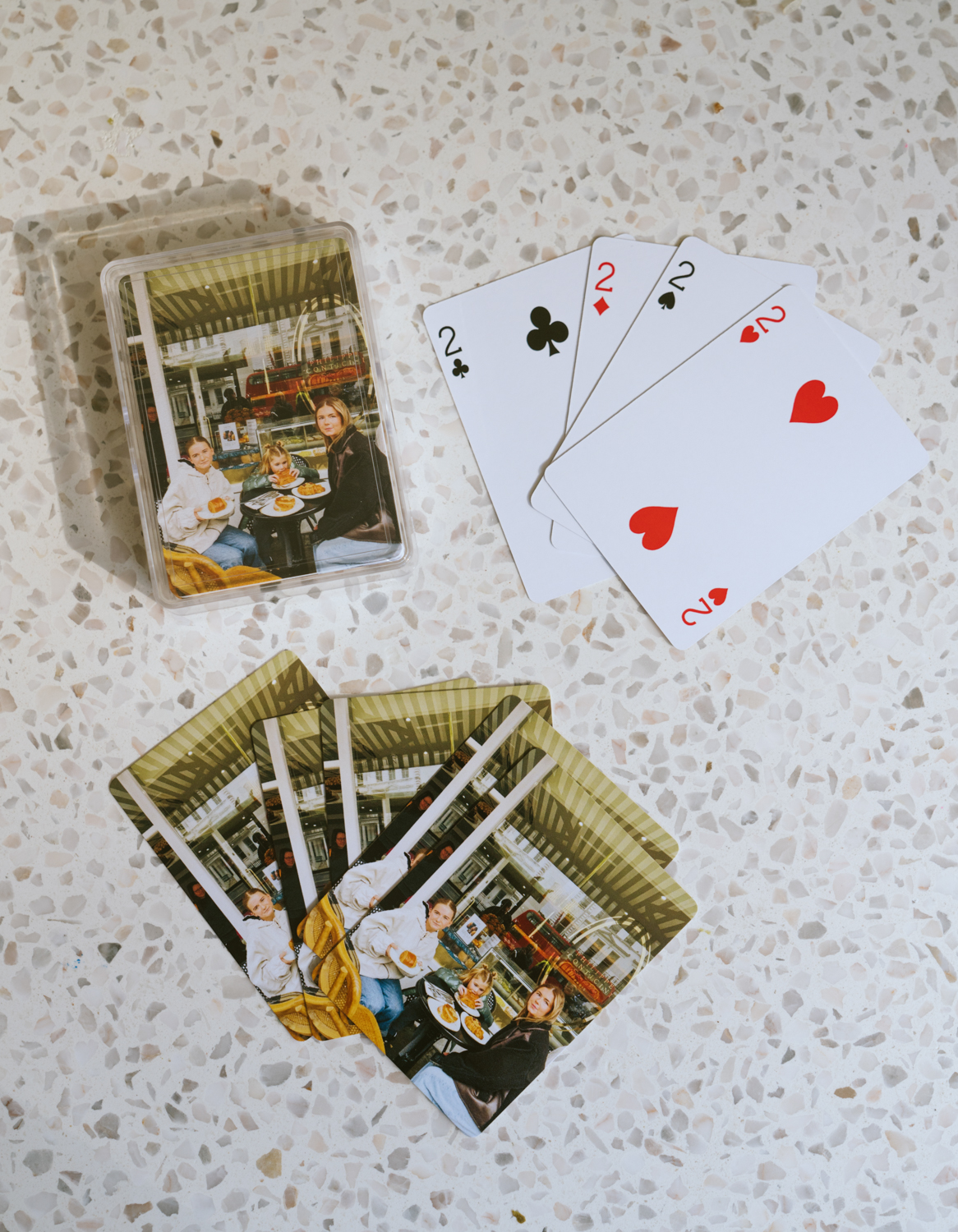 Salty Lashes Blogger Lisa Allen shares a photo of a deck of cards with photos