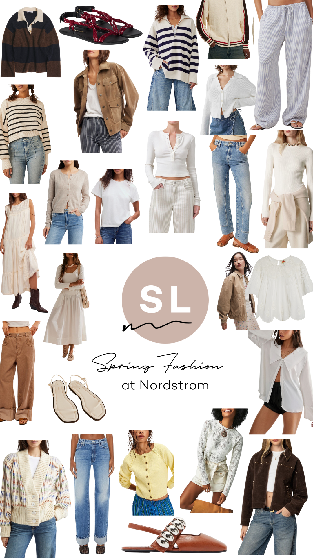 collage of product for Preparing for spring with Nordstrom